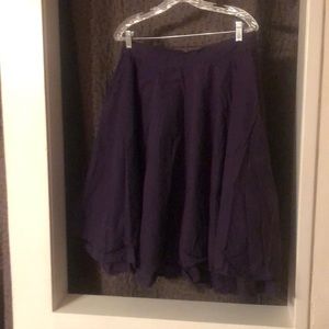 Dark Purple Skirt Plus Size